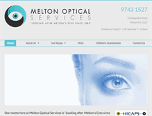 Tablet Screenshot of meltonoptical.com.au